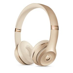 beats solo 3 wireless gold headphones